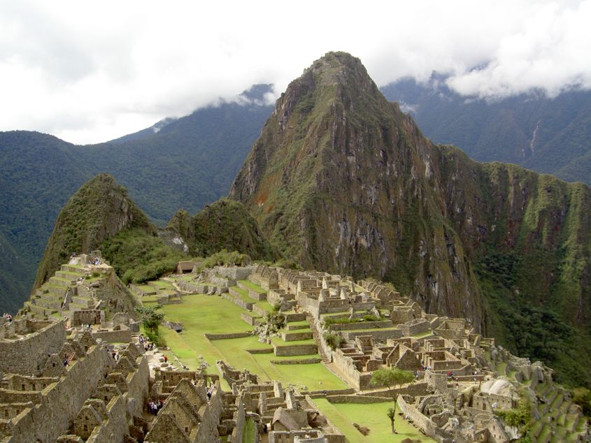 Classic view of Machu Picchu from the Inca Trail